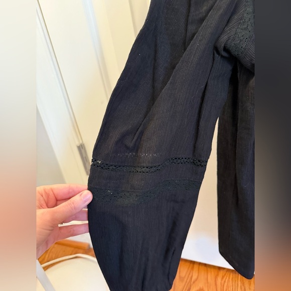 GREYLIN Miriam Pouf Sleeve Inset Trim Blouse size Small - Picture 6 of 13